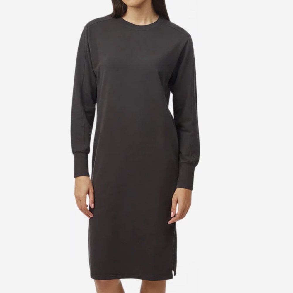 Ten Tree French Terry Long Sleeve Crew Dress